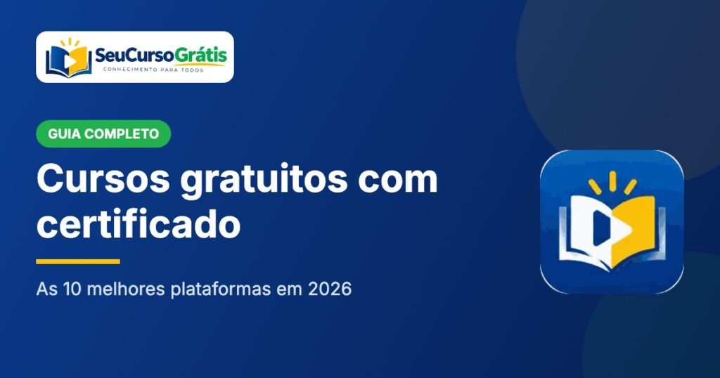 Cursos gratuitos com certificado